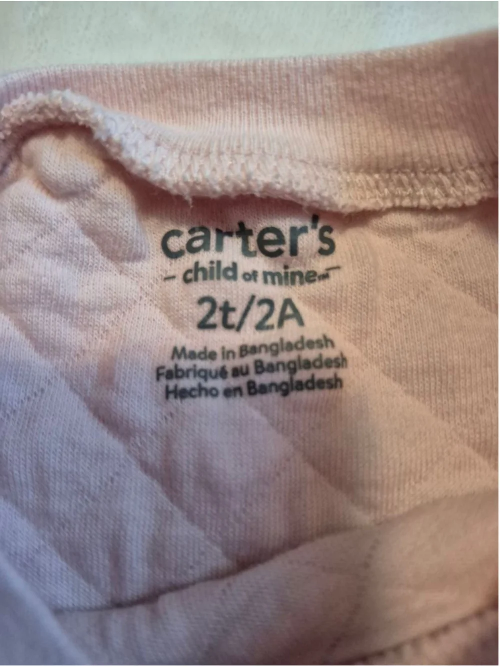 Girls Carter's Child of Mine Matching Set 2T Pink Red Hearts
